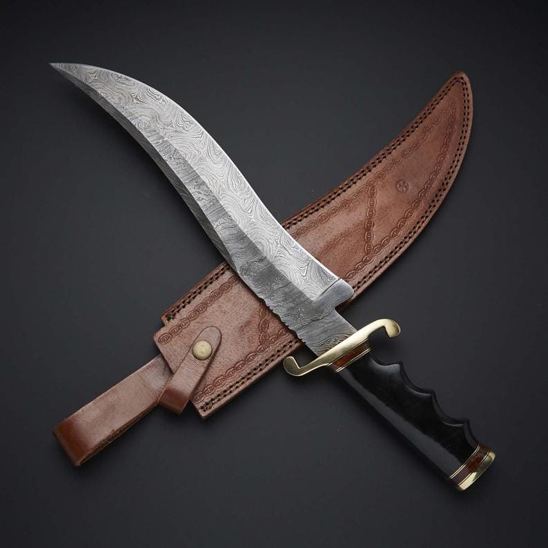 KBS Knives Store Bowie Knives Custom Handmade Damascus Bowie Knife