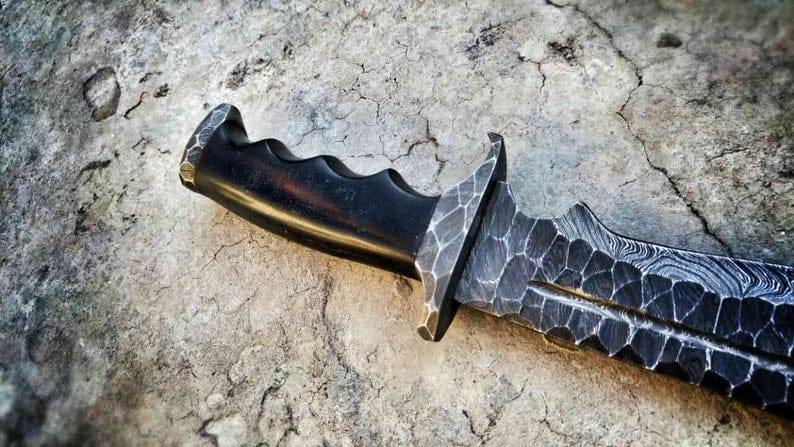 KBS Knives Store Bowie Knives DAMASCUS FORGED BOWIE KNIFE
