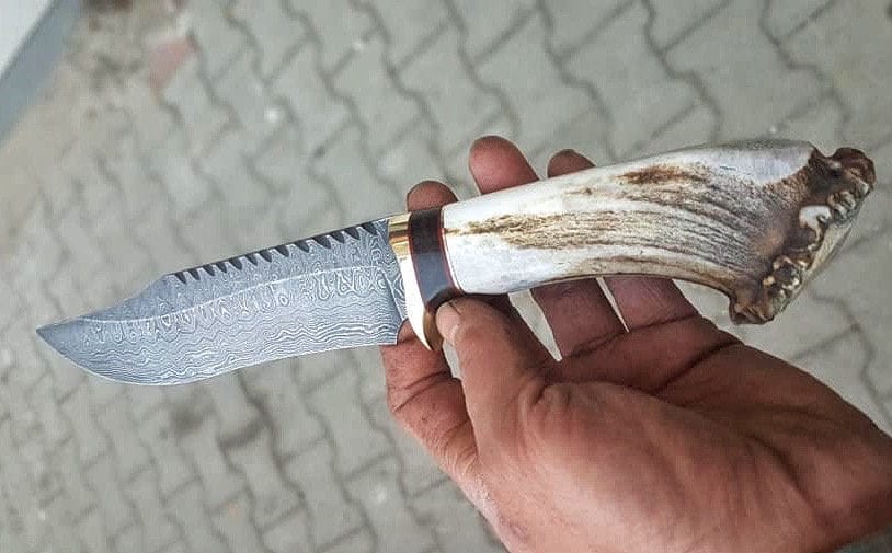 KBS Knives Store Bowie Knives DAMASCUS HUNTING BOWIE KNIFE