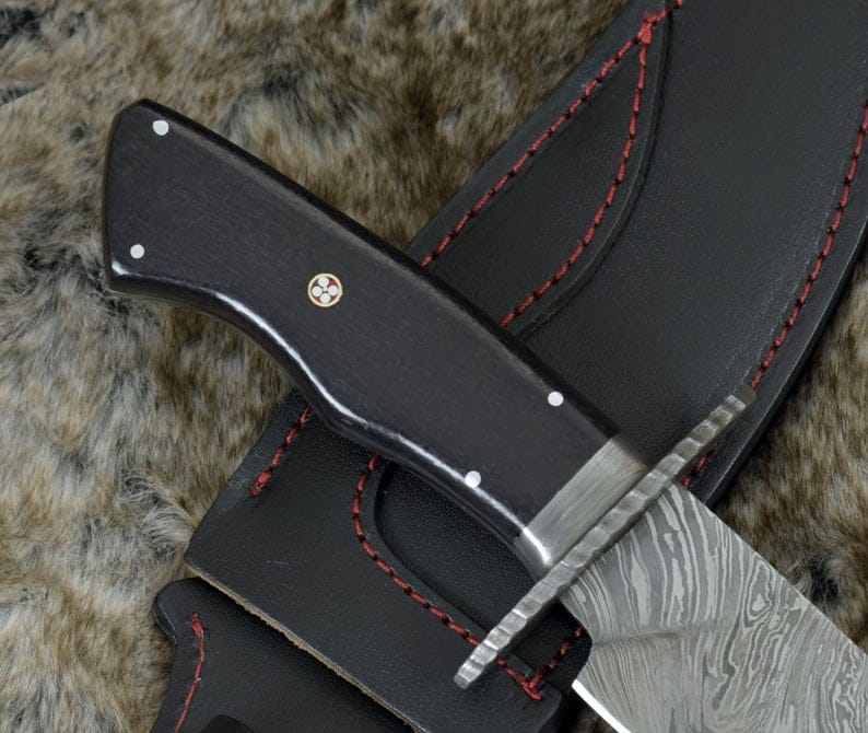KBS Knives Store Bowie Knives FULL TANG DAMASCUS HUNTING BOWIE KNIFE