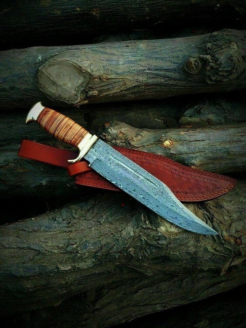 KBS Knives Store Bowie Knives Handmade Damascus Bowie