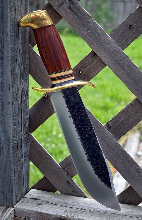 KBS Knives Store Bowie Knives New Custom Handmade 1095 Hand Forged Steel Hunting Bowie Knife