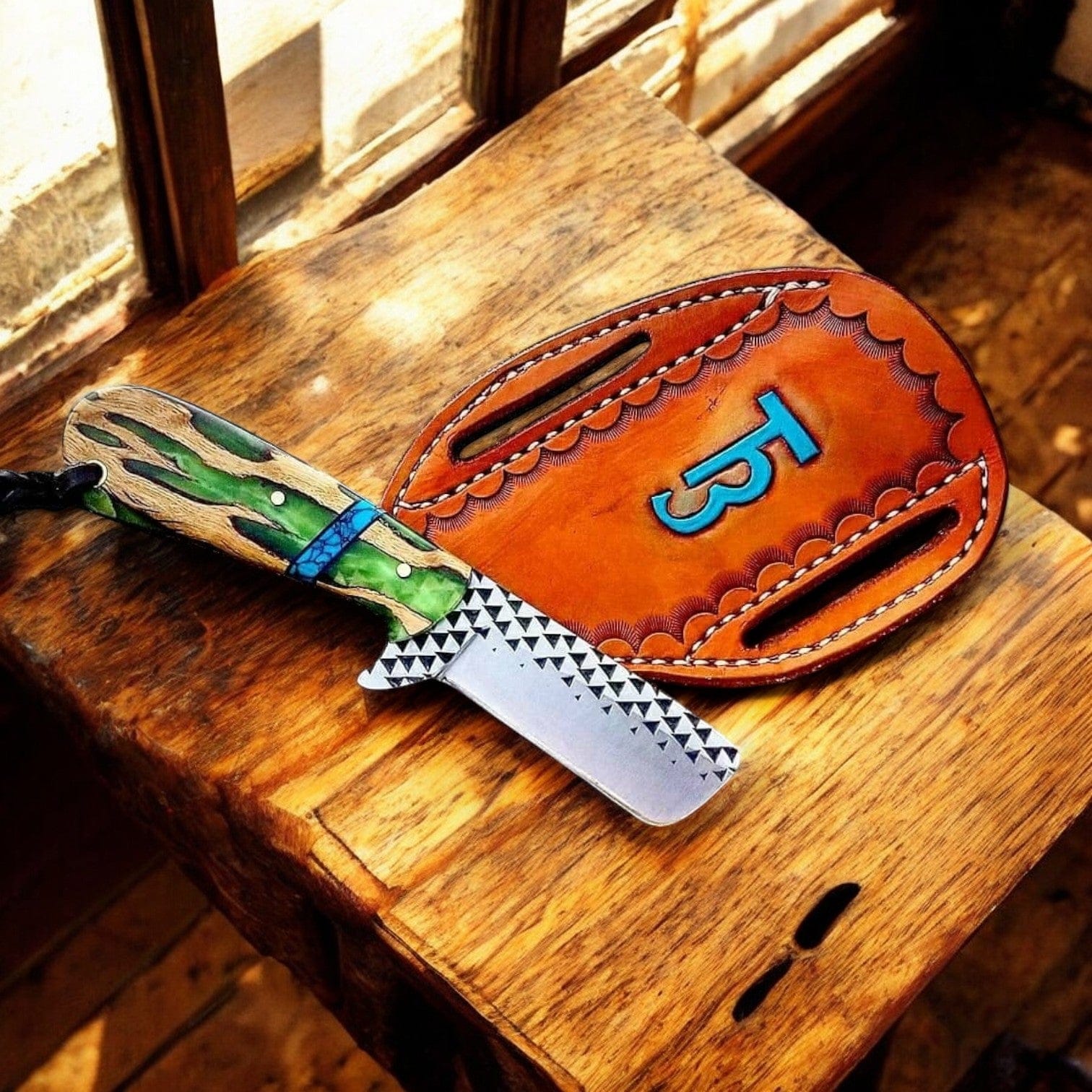 KBS Knives Store Bull Cutter Custom Handmade Bull Cutter Knife – 7.25" Rasp Tool Steel Blade
