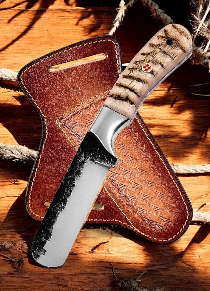 KBS Knives Store Bull Cutter Custom Handmade Bull Cutter Knife – 7" High-Carbon Steel