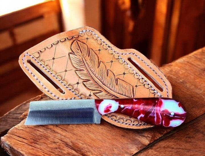 KBS Knives Store Bull Cutter Custom Handmade Castrating Knife - Durable D2 Steel Blade