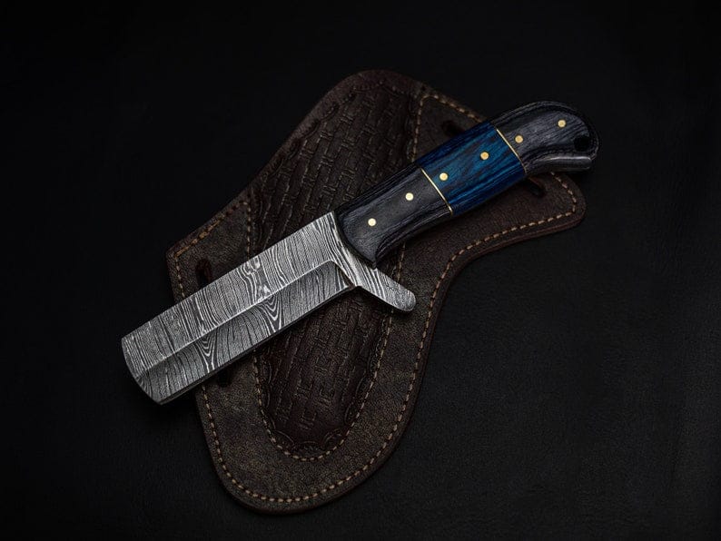 KBS Knives Store Bull Cutter Damascus Bull Cutter Knife – Handcrafted 256-Layer Blade