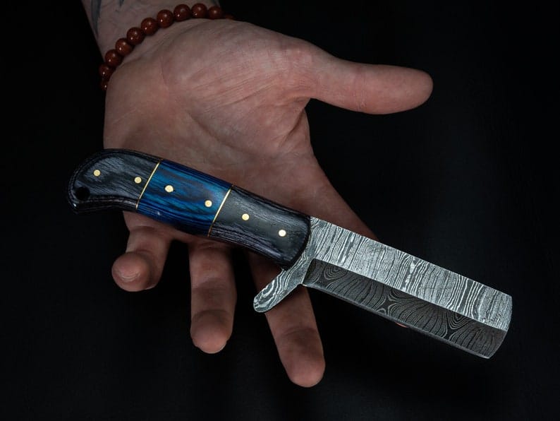 KBS Knives Store Bull Cutter Damascus Bull Cutter Knife – Handcrafted 256-Layer Blade