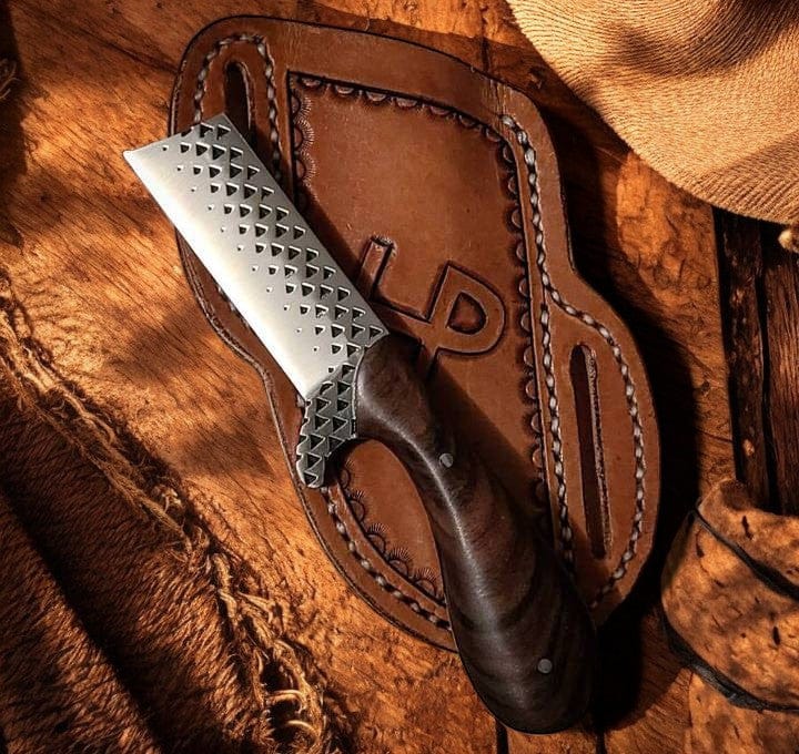 Handcrafted Farrier Rasp Bull Cutter Knife - 8