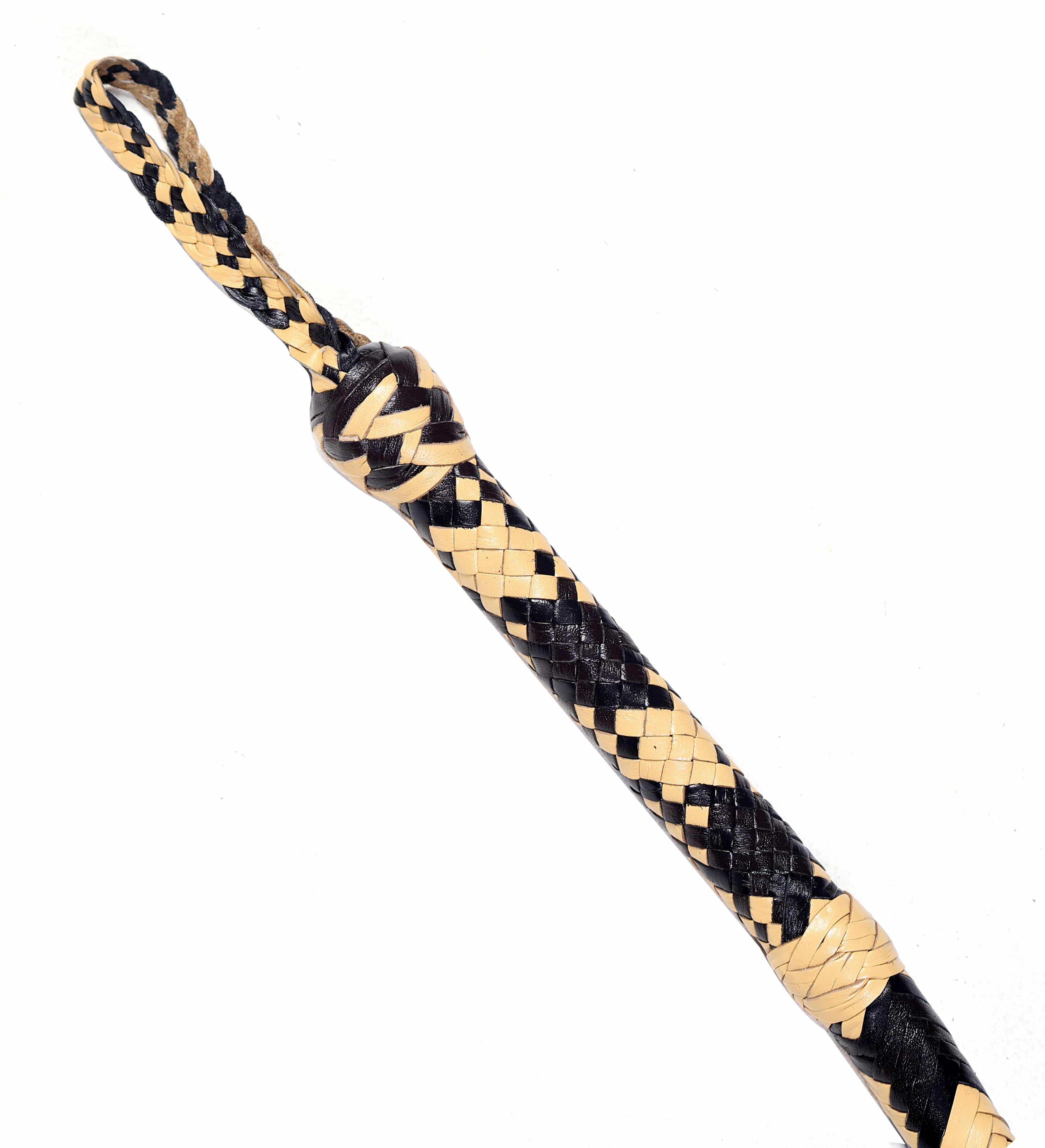 KBS Knives Store Bull Whips Yellow & Black Leather Bull Whip for Sale (4ft–16ft)