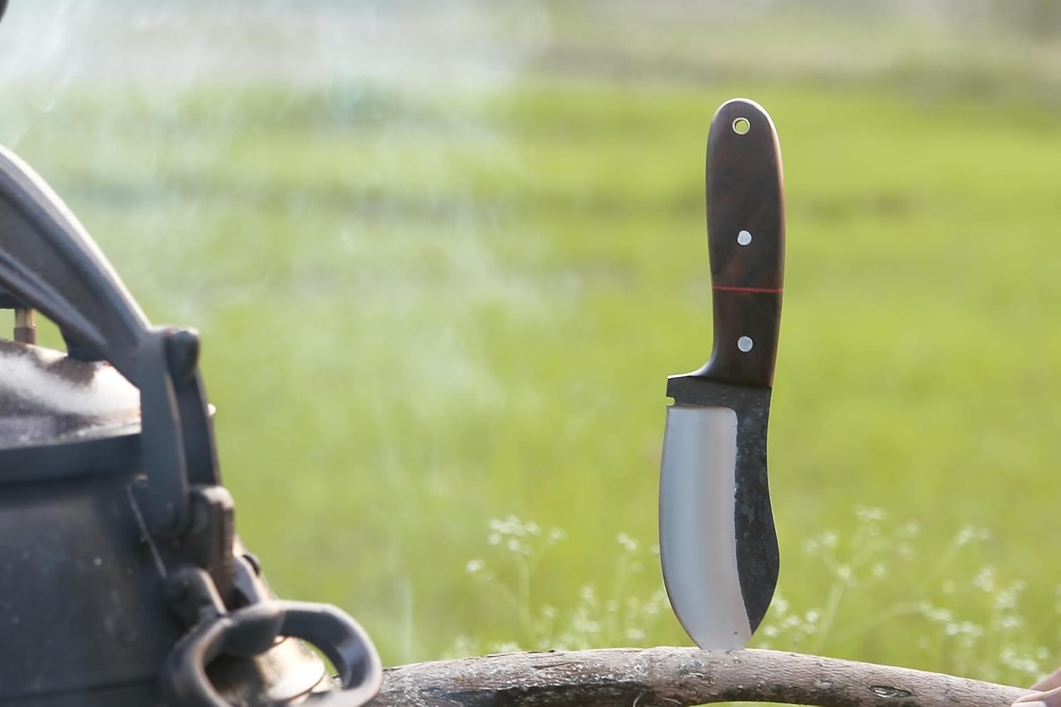 KBS Knives Store Bush Craft Knife RidgeHunter High-Carbon Steel Survival Knife – 9-Inch Tactical Blade with Rosewood Handle