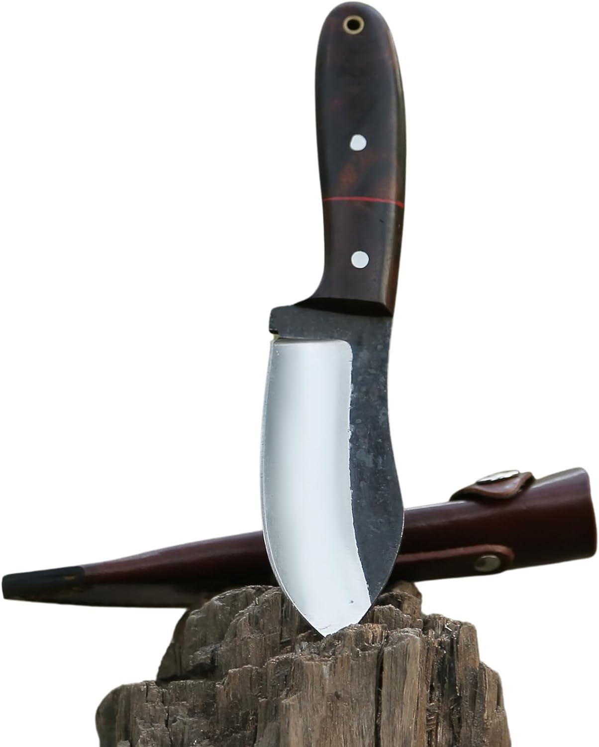 KBS Knives Store Bush Craft Knife RidgeHunter High-Carbon Steel Survival Knife – 9-Inch Tactical Blade with Rosewood Handle