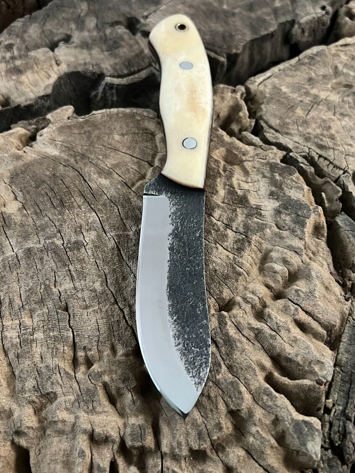KBS Knives Store Bush Craft Knife WildEdge High-Carbon Steel Bushcraft Knife – 8-Inch Survival Blade with Bone Handle