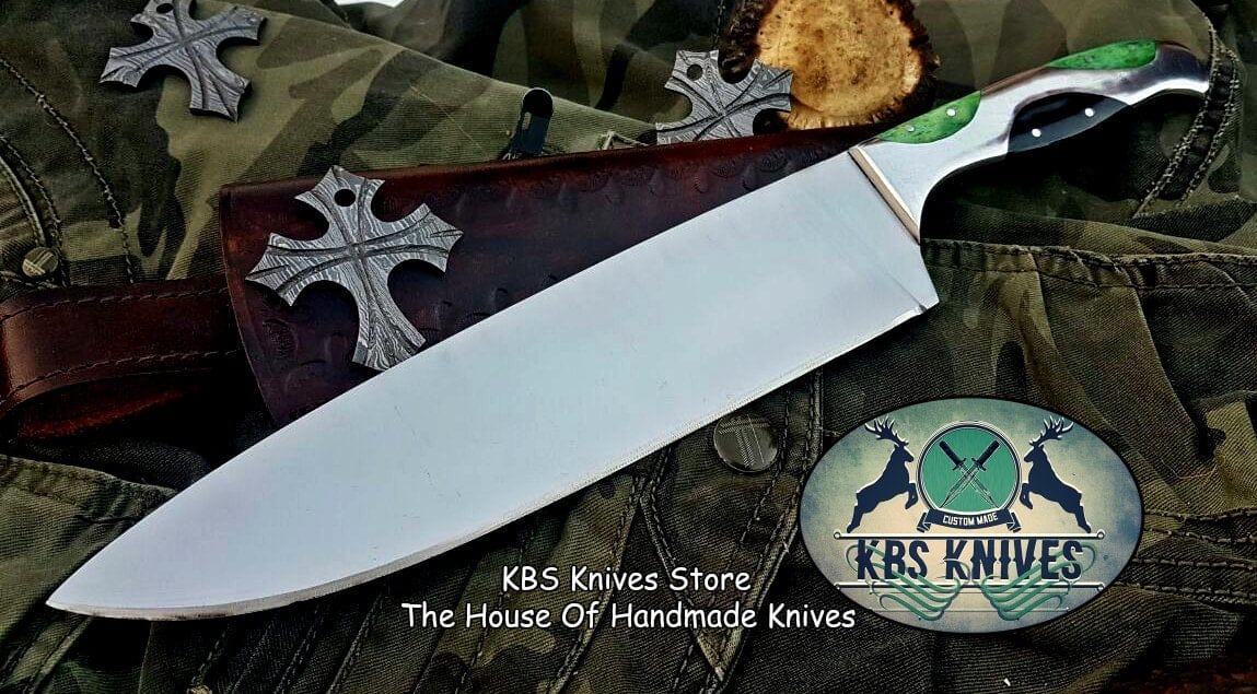 KBS Knives Store Chef Knife Custom Handmade 440 Steel Chef Knife
