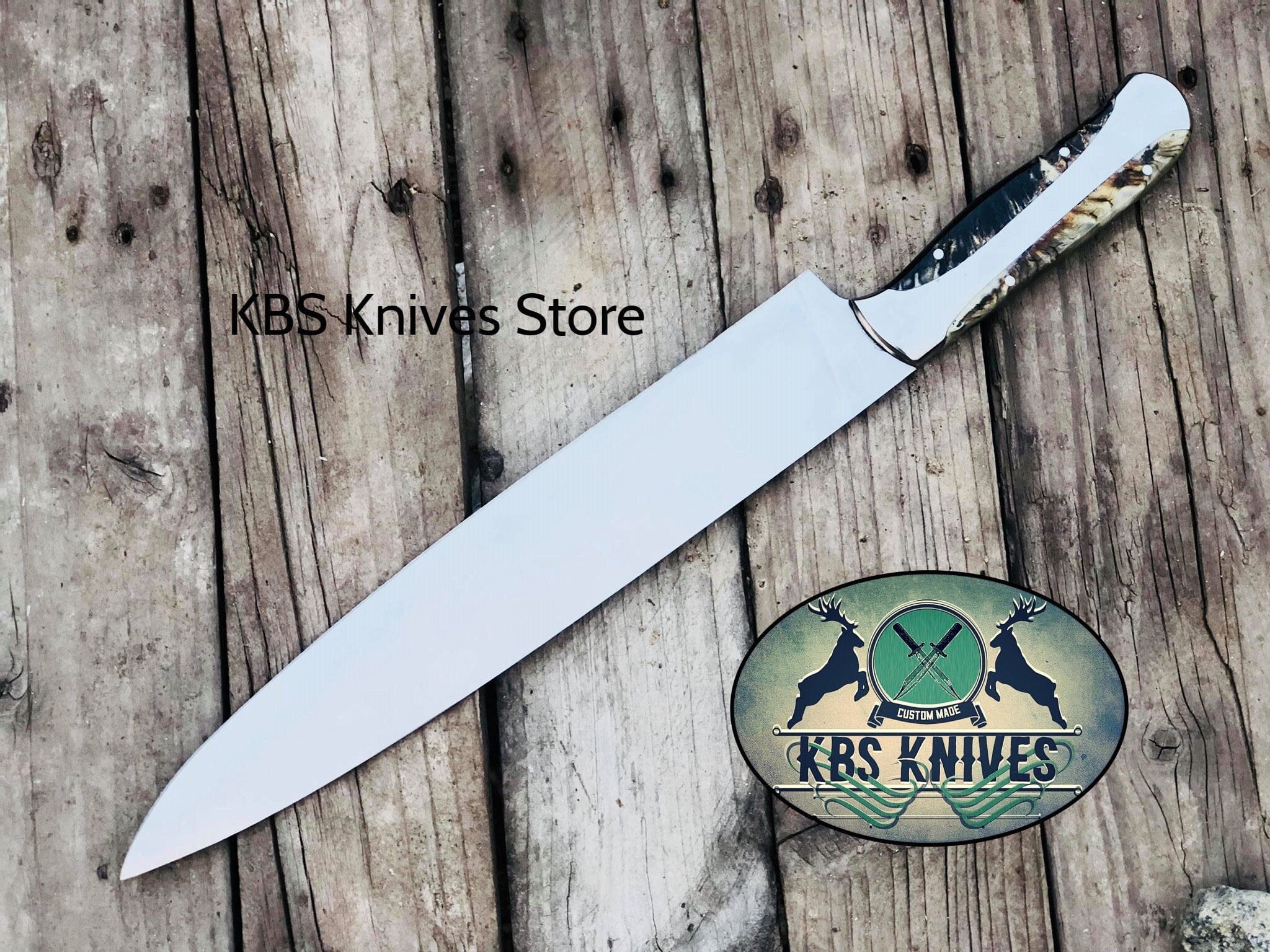 KBS Knives Store Chef Knife Custom Handmade D2 Stainless steel Chef/Kitchen Knife