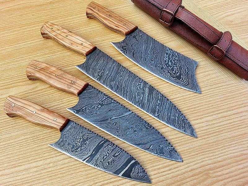 KBS Knives Store Chef Knife Damascucs steel kitchen knives set
