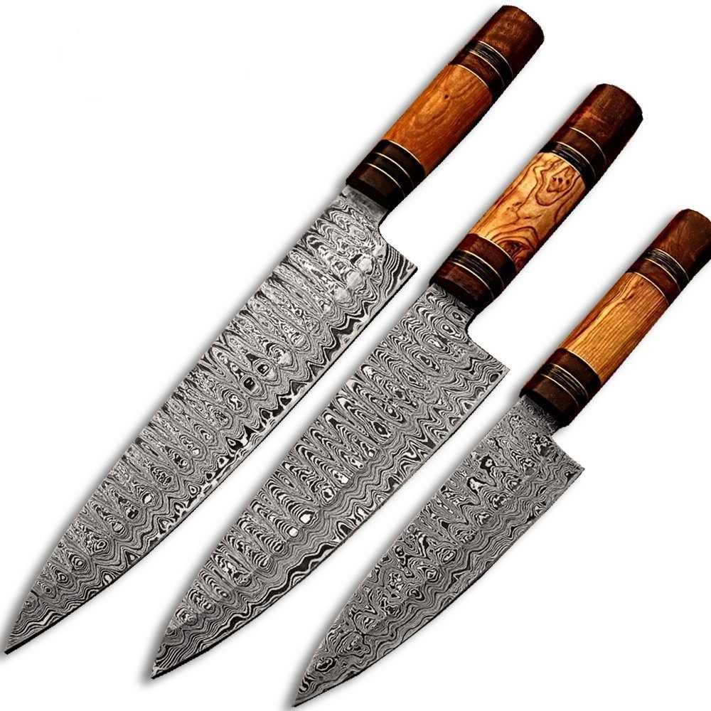 KBS Knives Store Chef Knife Damascus handmade chef knives set