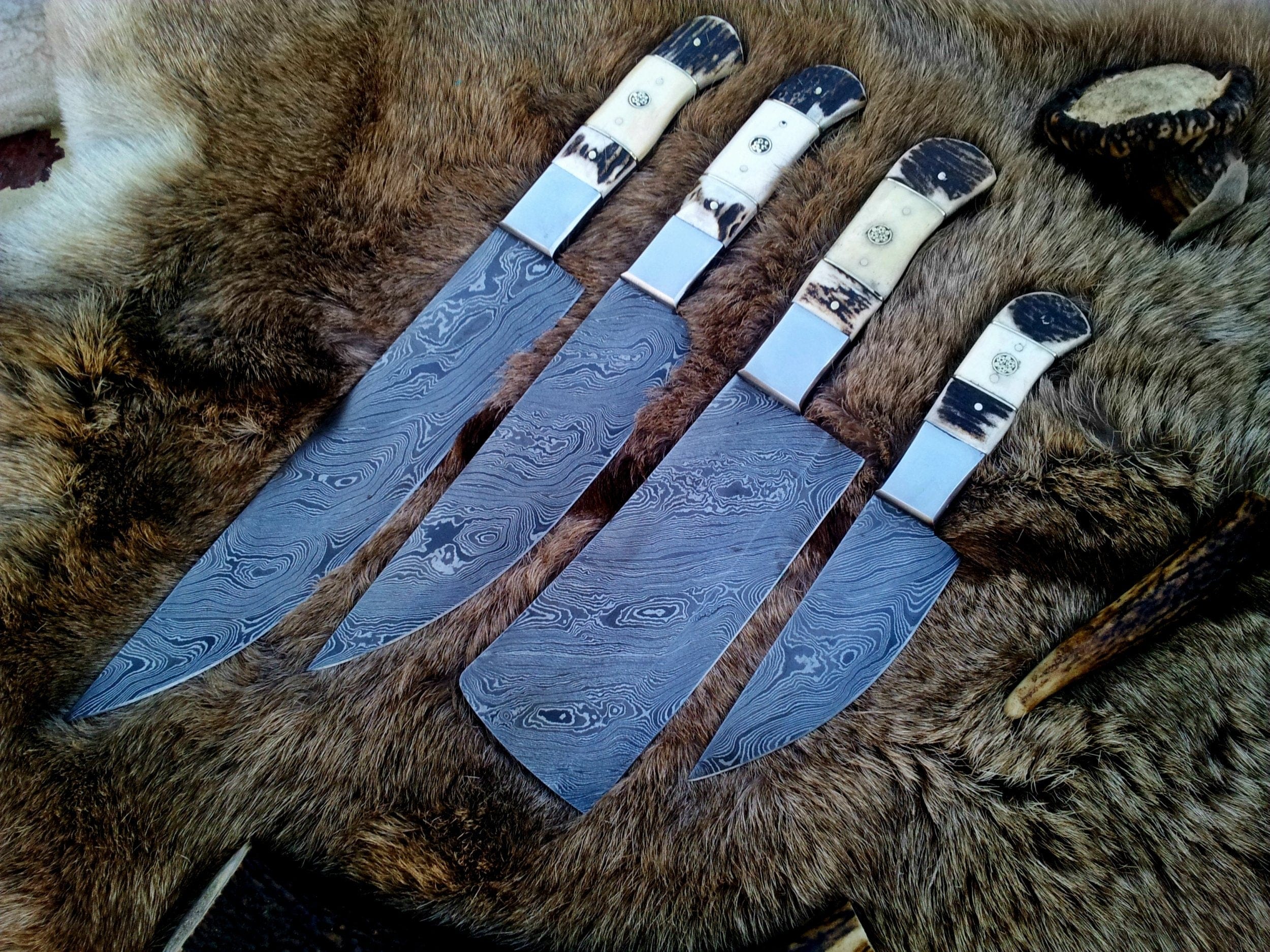 KBS Knives Store Chef Knife Damascus Kitchen Knives Set