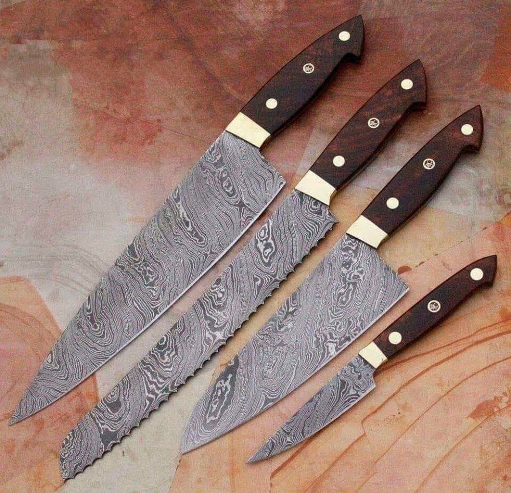 KBS Knives Store Chef Knife Damascus steel kitchen knives set