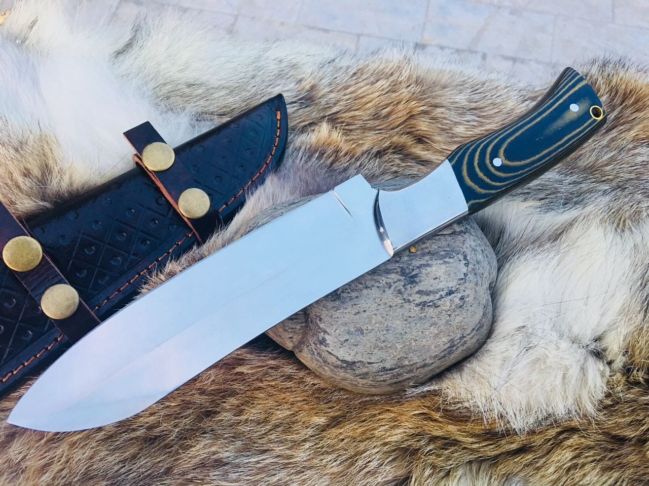 KBS Knives Store Chef Knife Full Tang Custom Handmade D2 Steel Kitchen Knife