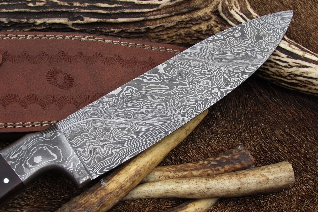 KBS Knives Store Chef Knife Hand Made Damascus Chef Knife