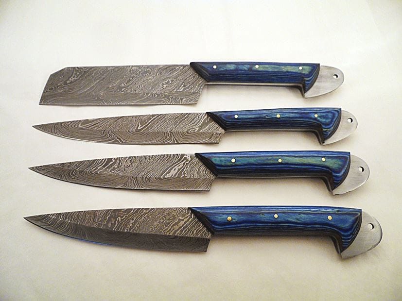 KBS Knives Store Chef Knife New Custom Handmade Damascus Steel Kitchen Knives Set