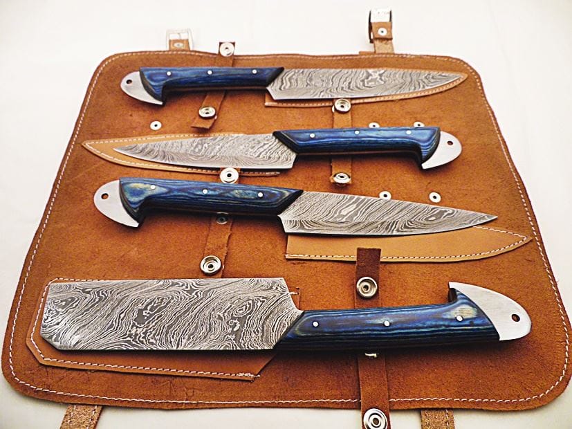 KBS Knives Store Chef Knife New Custom Handmade Damascus Steel Kitchen Knives Set
