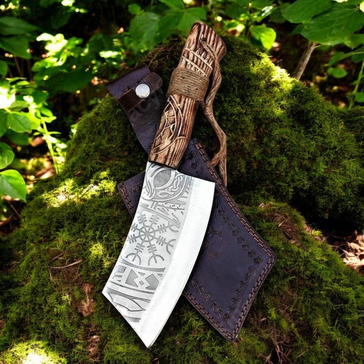 KBS Knives Store Cleaver Knife Cleaver Butcher Knife – Norse Raider Custom Handmade