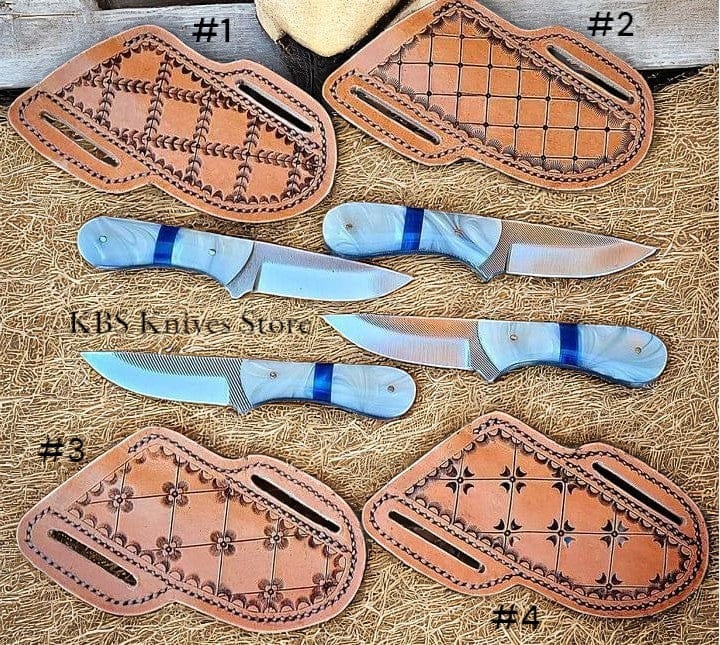 KBS Knives Store Cowboy Knife Cowboy Belt Knife Coated Rasp Tool Steel Blade with Epoxy Handle