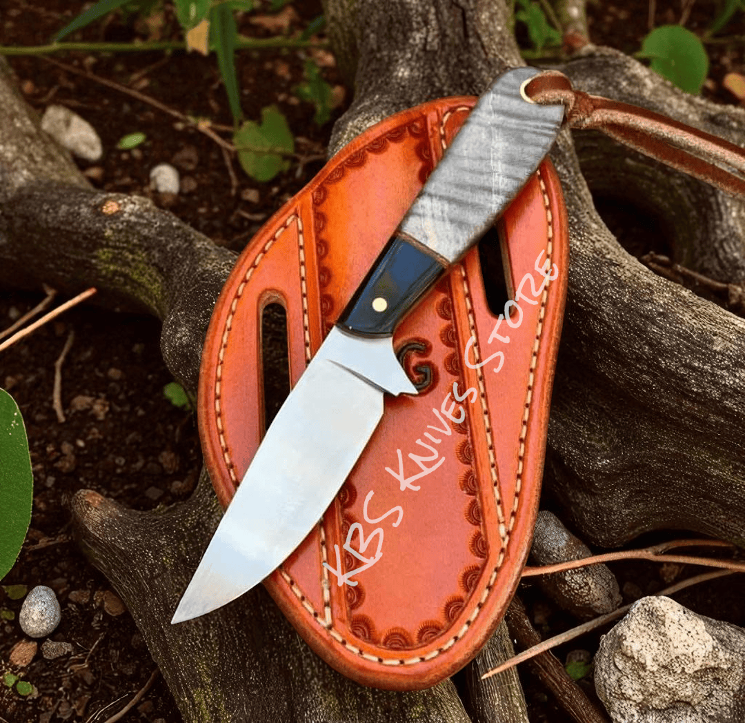KBS Knives Store Cowboy Knife Cowboy knife with 3.5 inch blade and walnut handle – outlaw’s western knife set with sheath