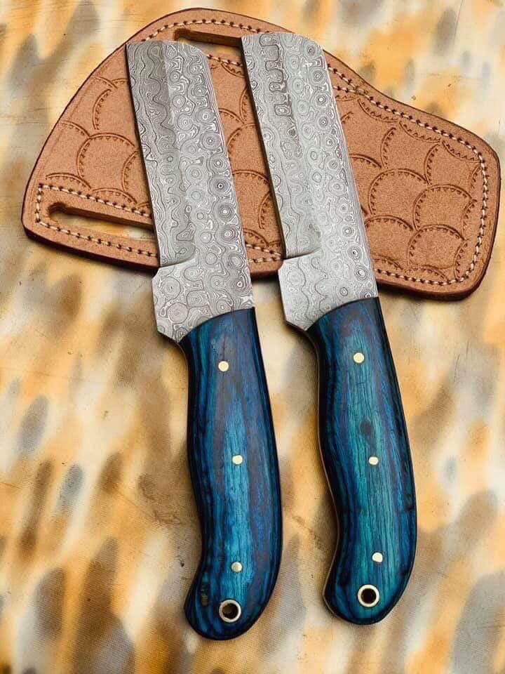 KBS Knives Store Cowboy Knife Timber Strike – Handmade Bull Cutter Knife with Sheath