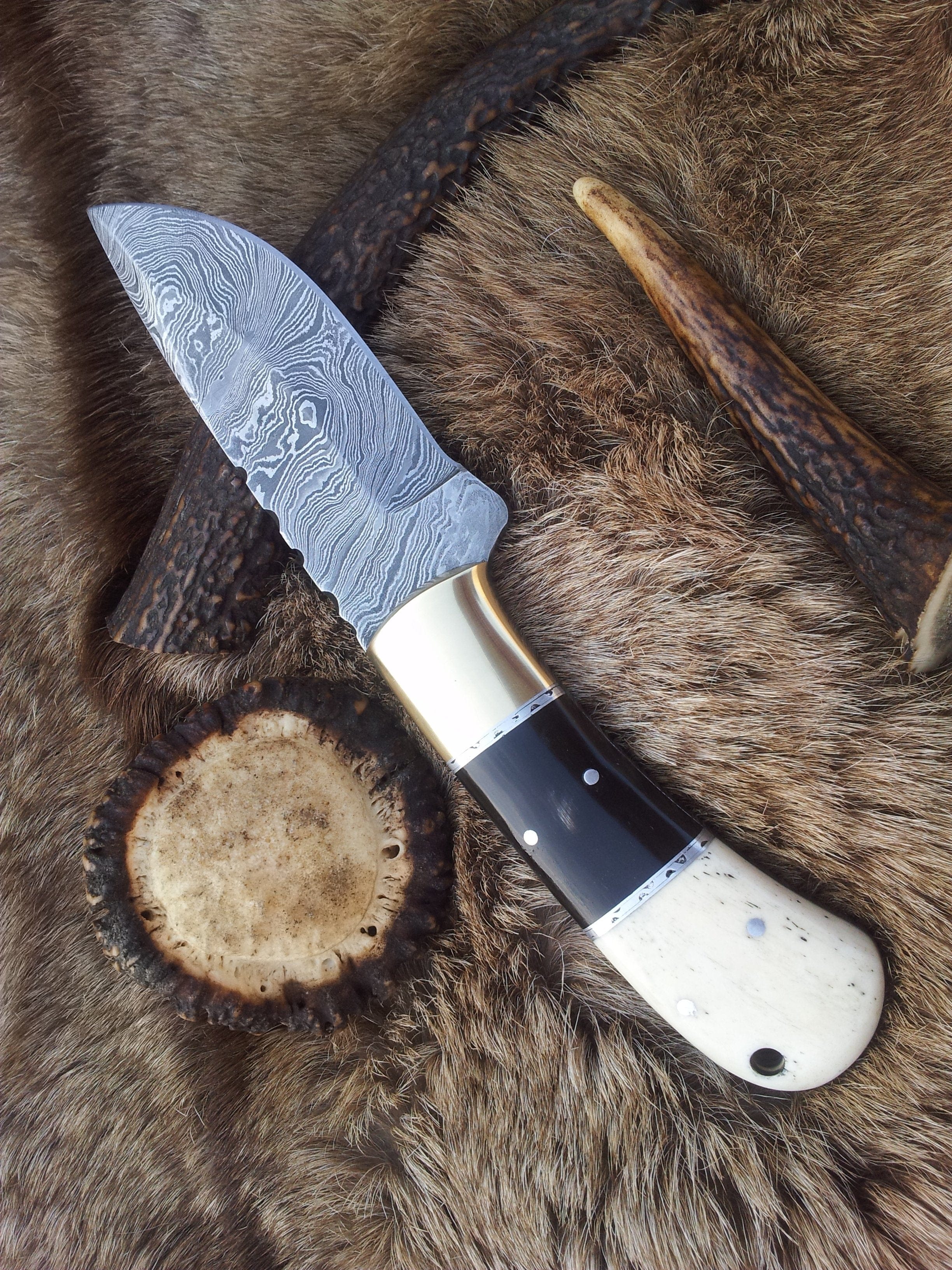 KBS Knives Store Damascus Knife Beautiful Hand Made Damascus Knife
