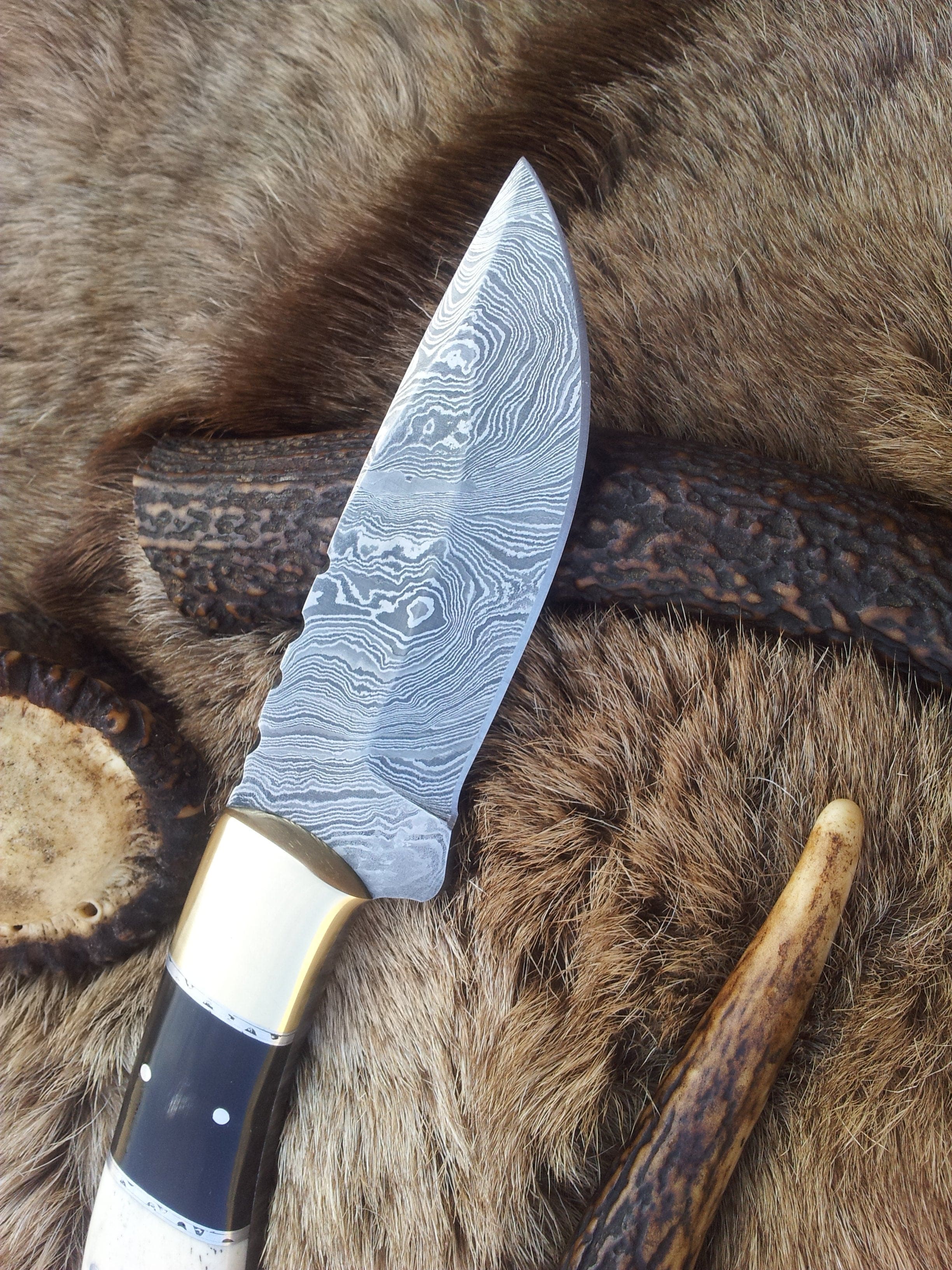 KBS Knives Store Damascus Knife Beautiful Hand Made Damascus Knife