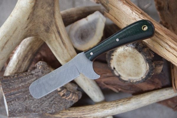 KBS Knives Store Damascus Knife Custom Handmade Damascus Steel Bull Cutter Knife