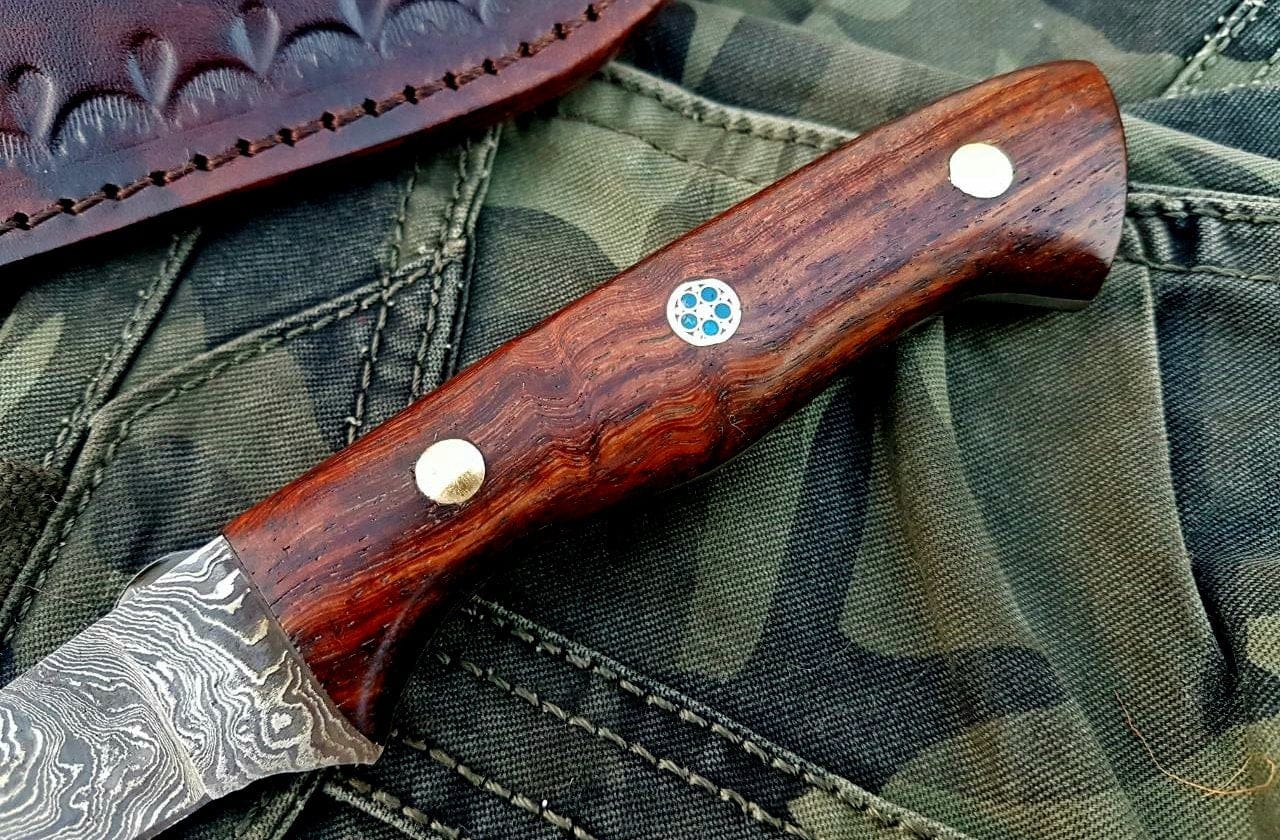 KBS Knives Store Damascus Knife Custom Handmade Damascus Steel Flexible Blade Boning Knife