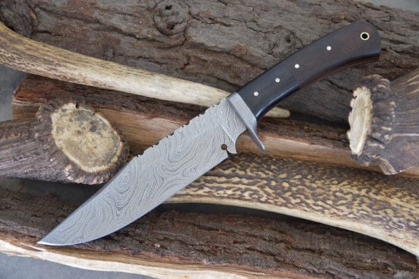 KBS Knives Store Damascus Knife Custom Handmade Damascus Steel Hunter Knife