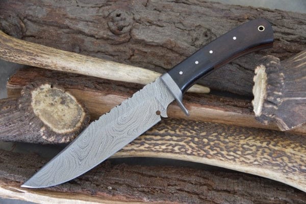 KBS Knives Store Damascus Knife Custom Handmade Damascus Steel Hunter Knife