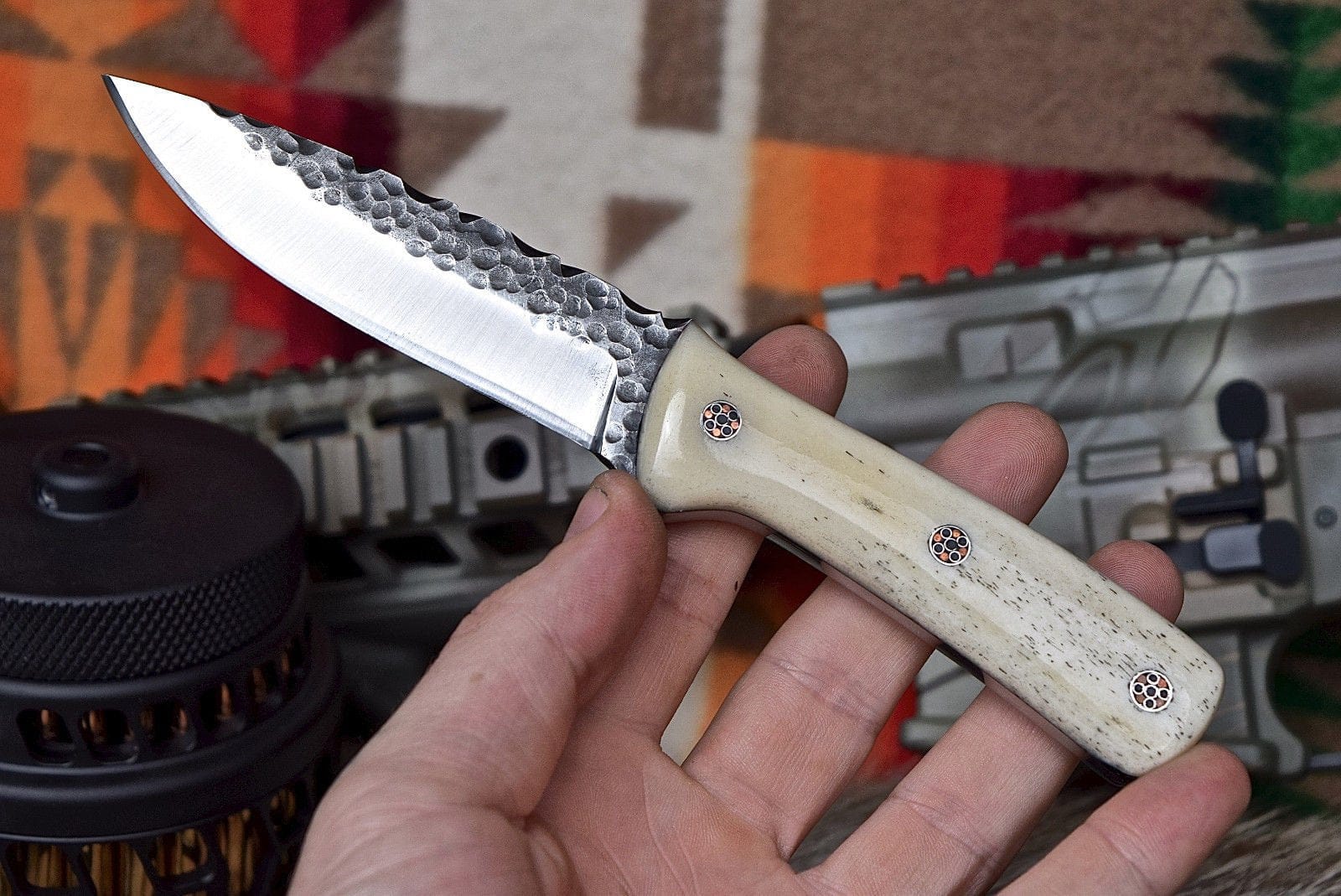 KBS Knives Store Damascus Knife Damascus steel hand forged EDC knife