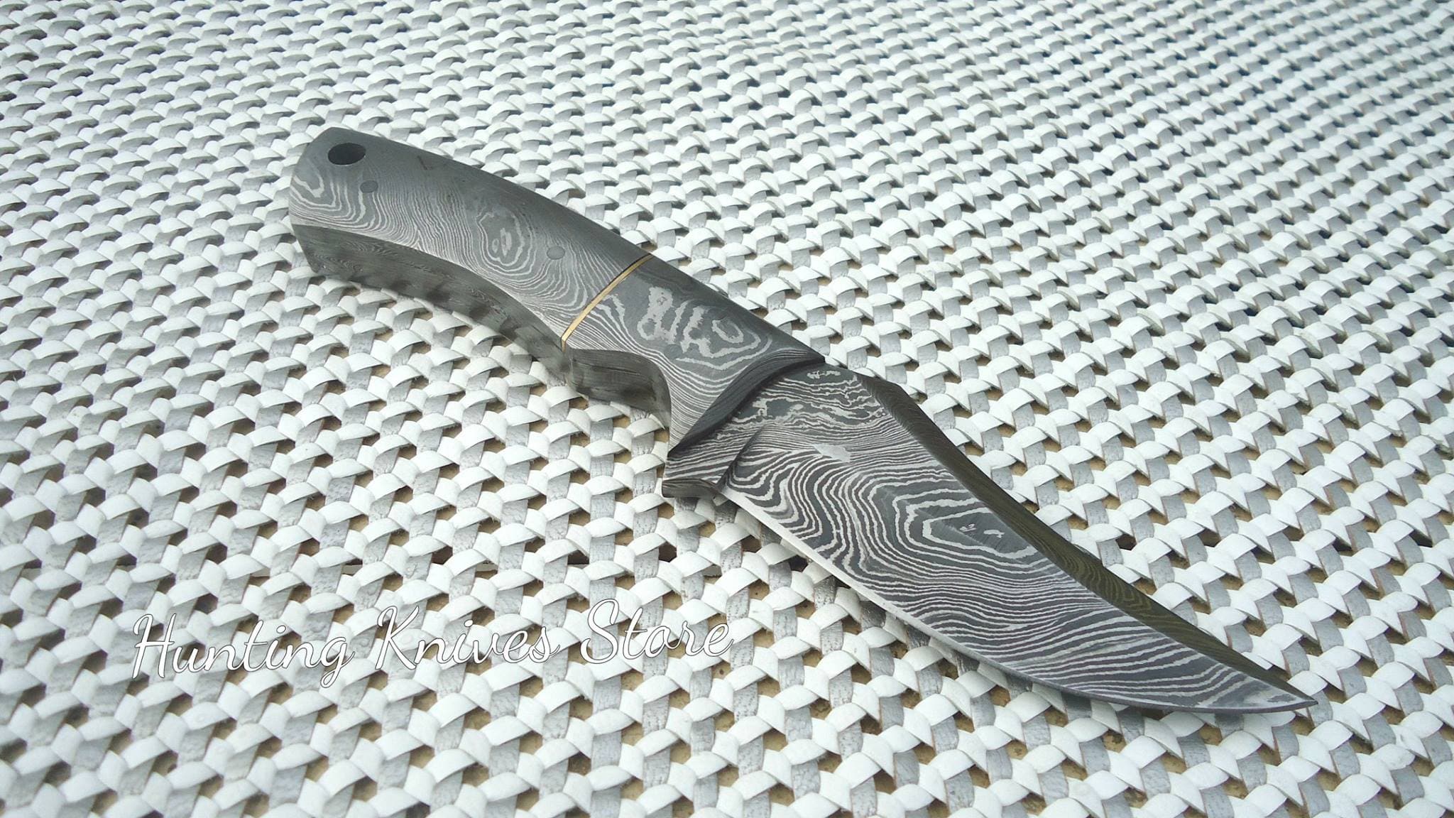 KBS Knives Store Damascus Knife Full Damascus Skinny Knife