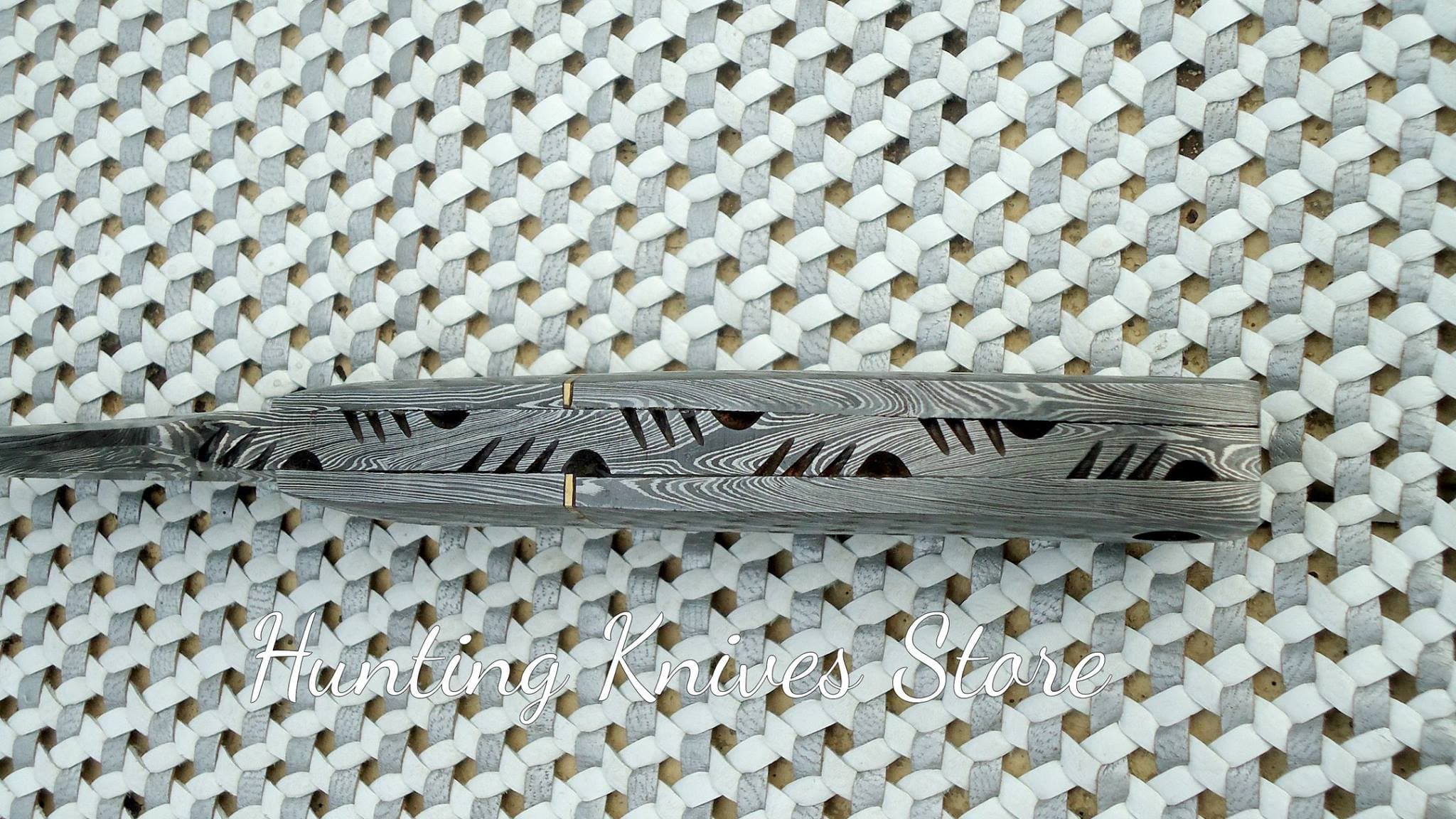 KBS Knives Store Damascus Knife Full Damascus Skinny Knife