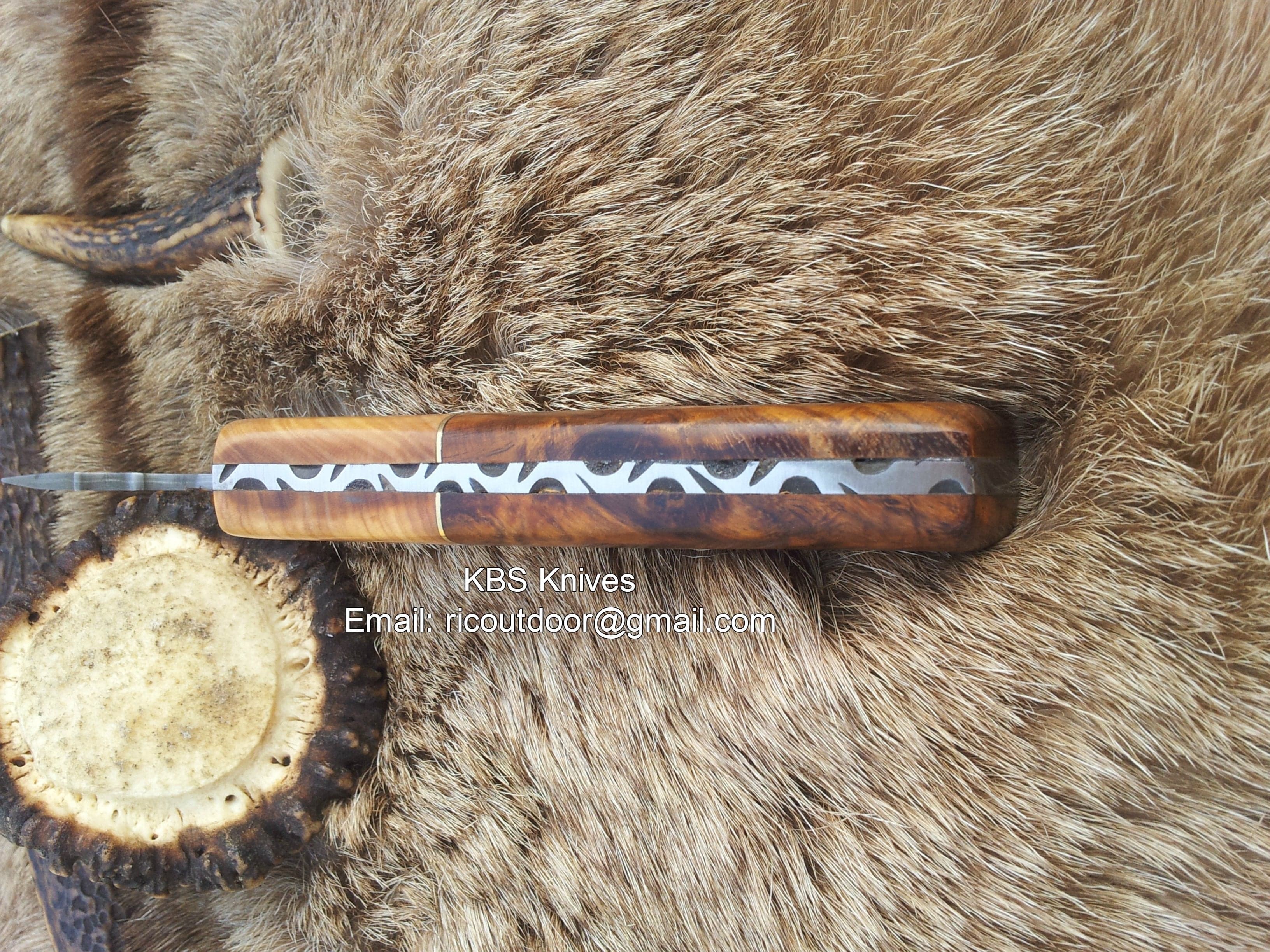 KBS Knives Store Damascus Knife Hand Made Damascus Burchha Knife
