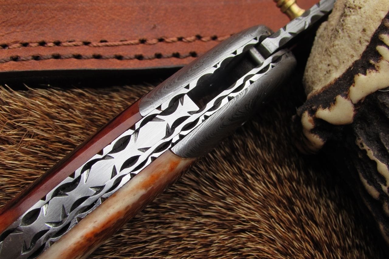 KBS Knives Store Damascus Knife Handmade Damascus Pocket Knife