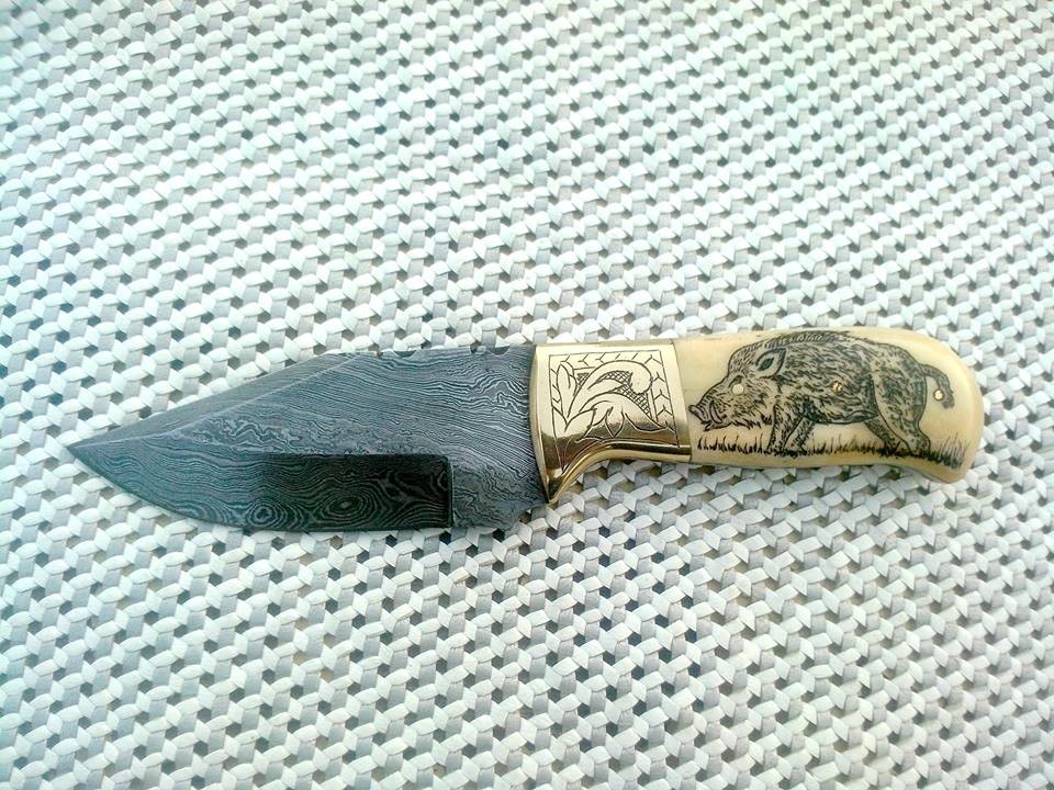 KBS Knives Store Damascus Knife New Damascus Skinny Knife