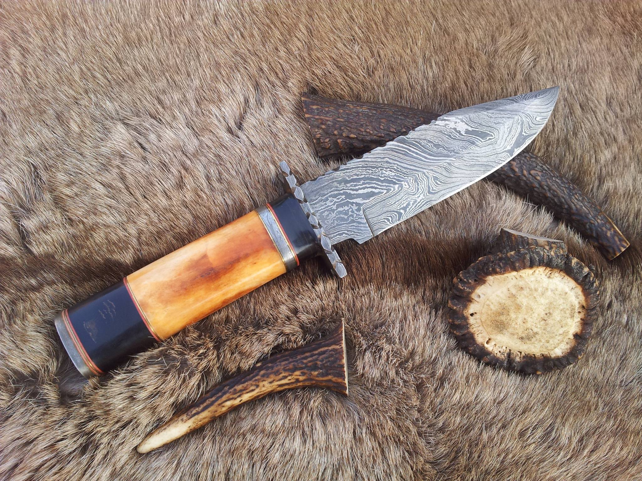 KBS Knives Store Damascus Knife Twist Pattern Damascus Blade Knife