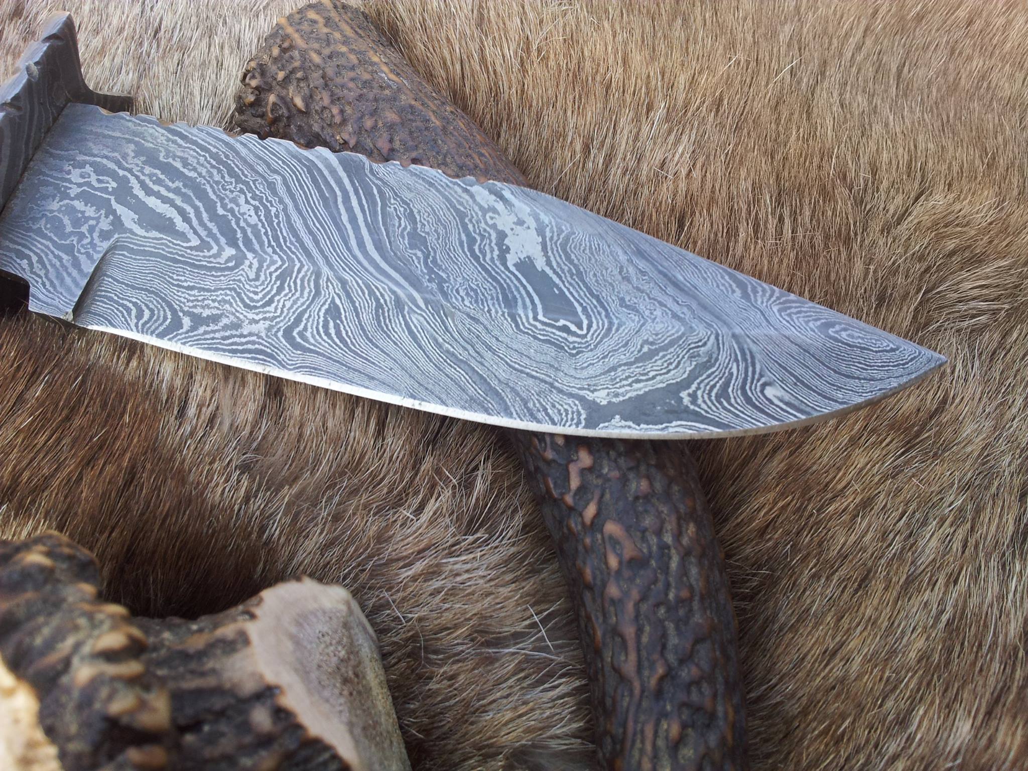 KBS Knives Store Damascus Knife Twist Pattern Damascus Blade Knife