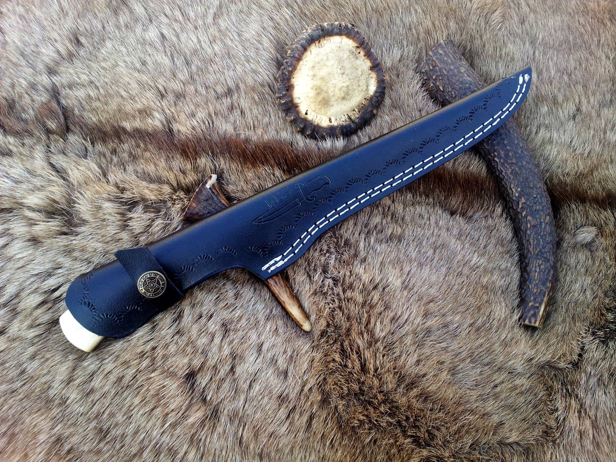 KBS Knives Store Fillet Knives Handmade D2 Steel Fish Cleaning Knife – 12 Inch Fillet & Boning Blade