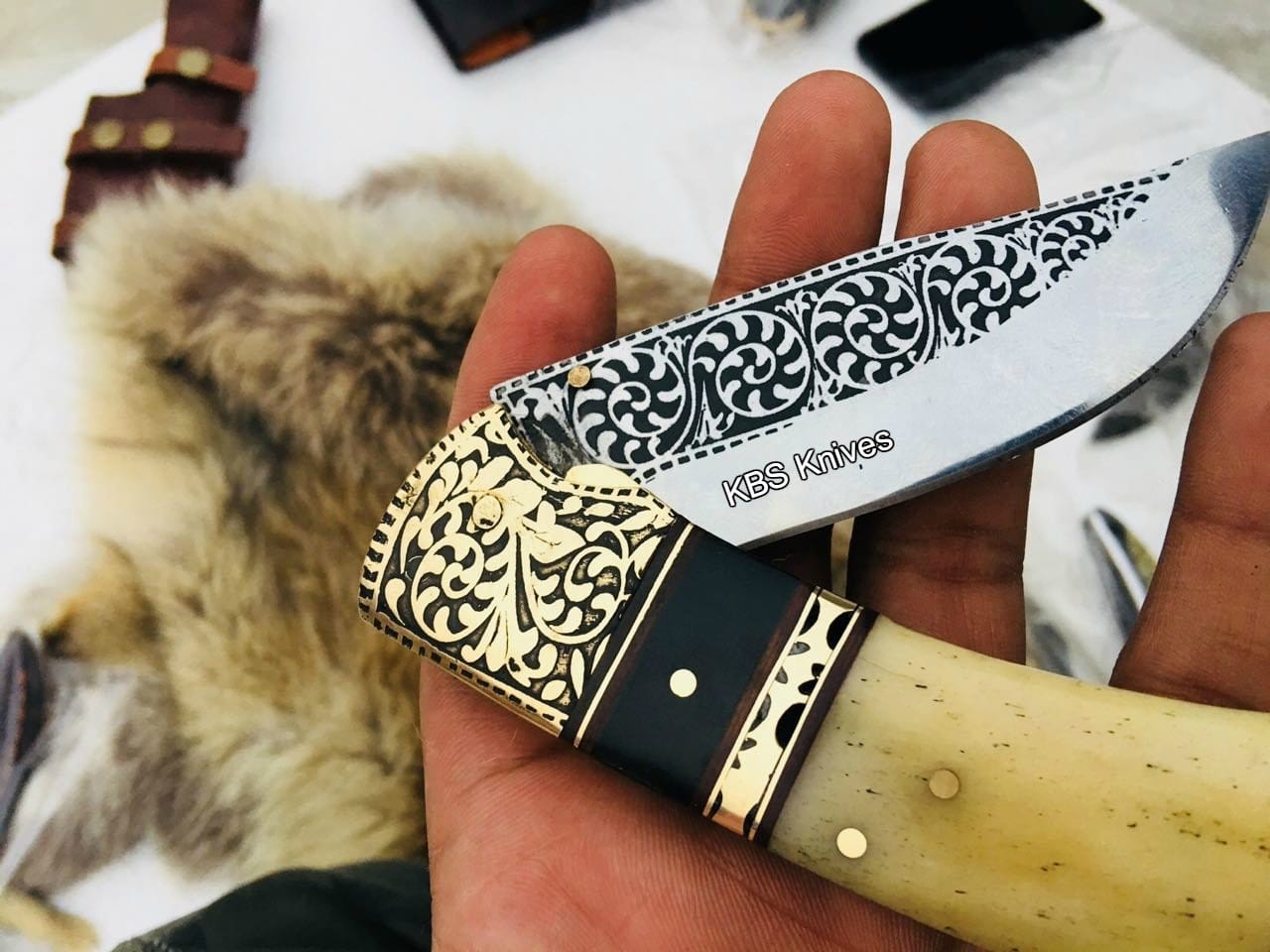 KBS Knives Store Folding Knife Custom Handmade D2 Steel Blade Pocket/Folding Knif