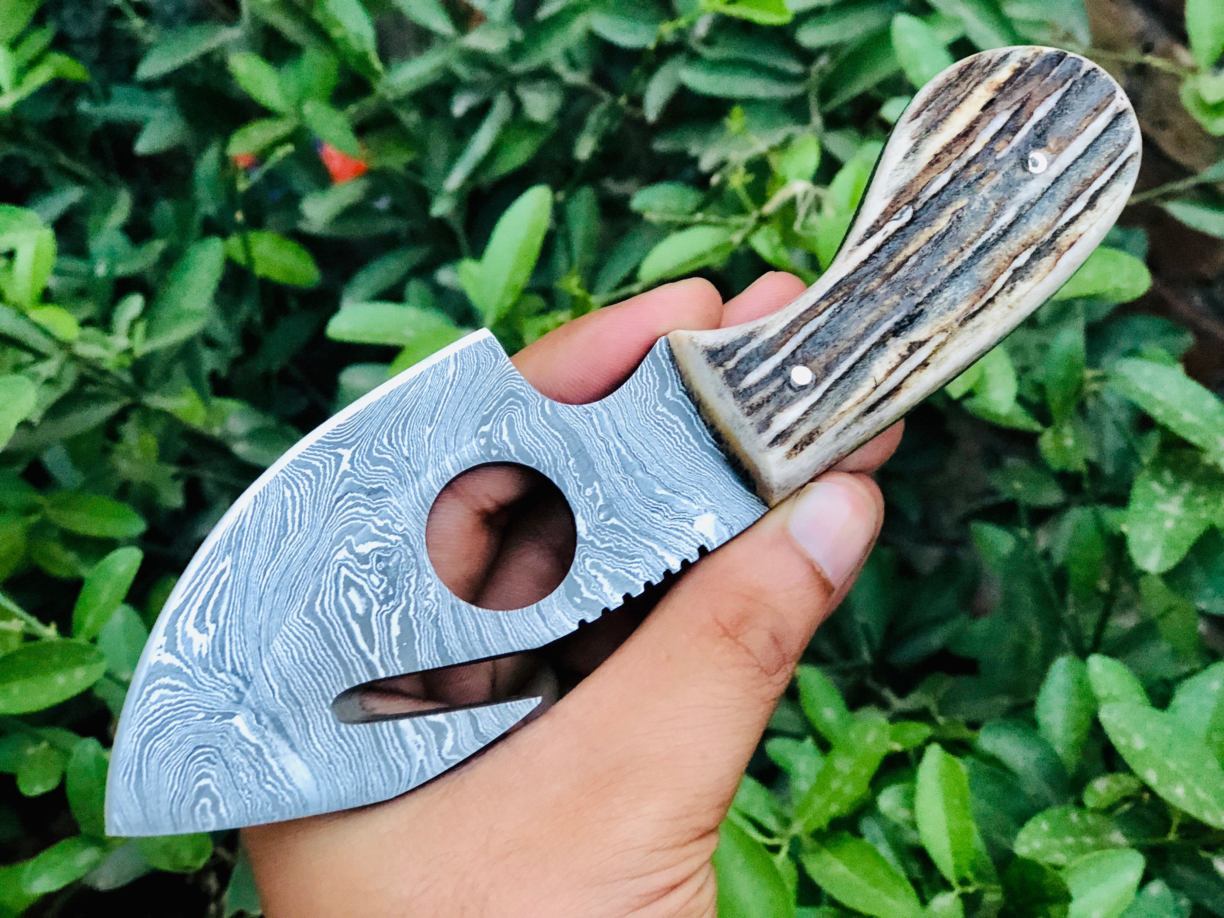 KBS Knives Store Guthook Knives Deer Antler Guthook Skinning Knife
