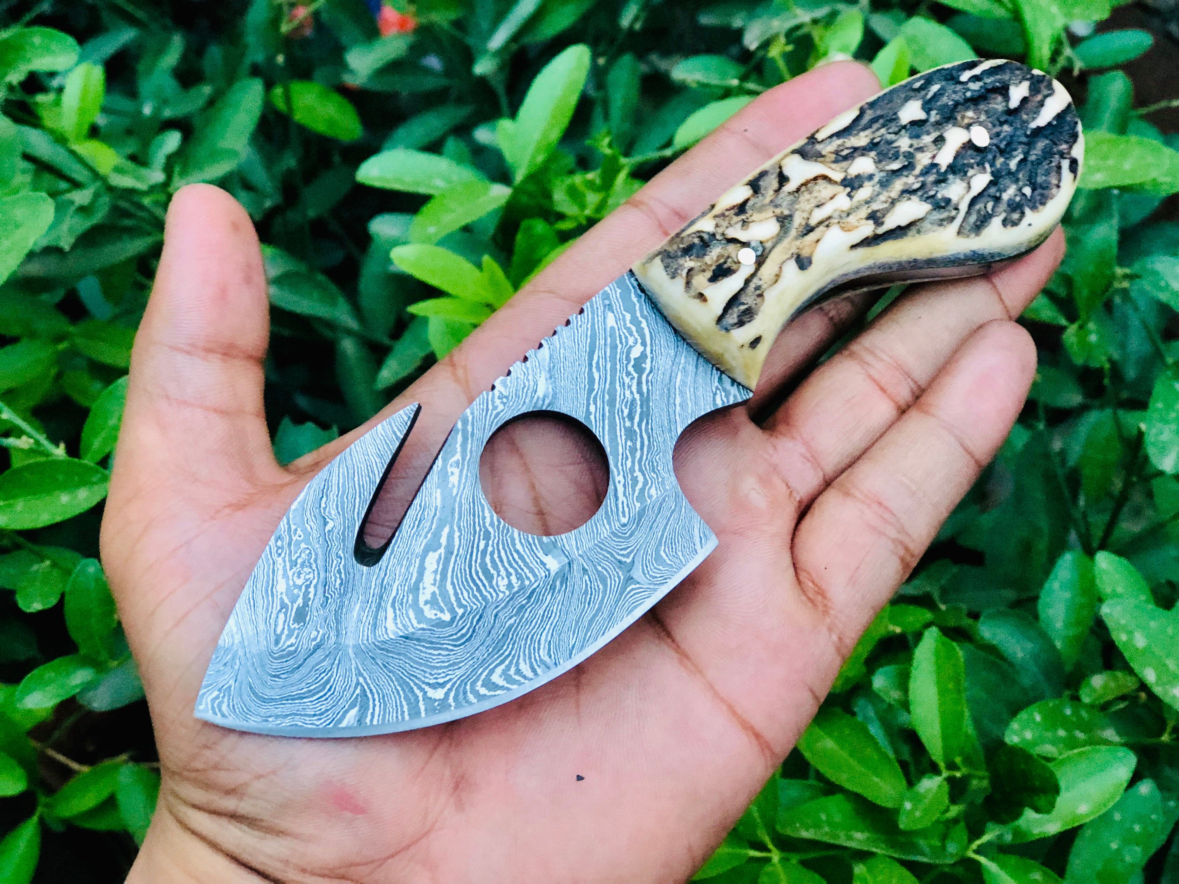 KBS Knives Store Guthook Knives Deer Antler Guthook Skinning Knife