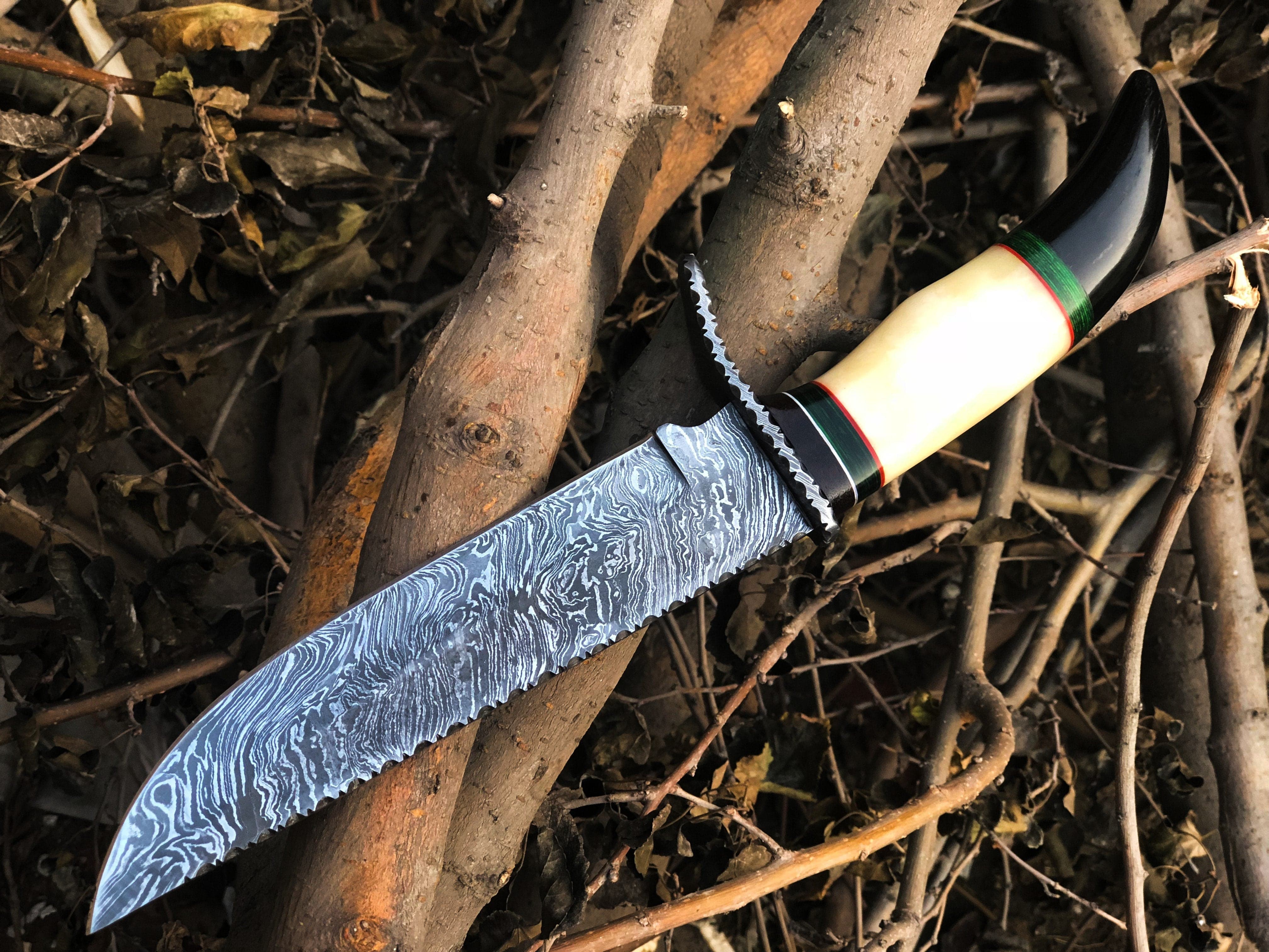 KBS Knives Store Hunting Knife Christmas Sale !!! New Custom Handmade Damascus Steel Hunting Knife