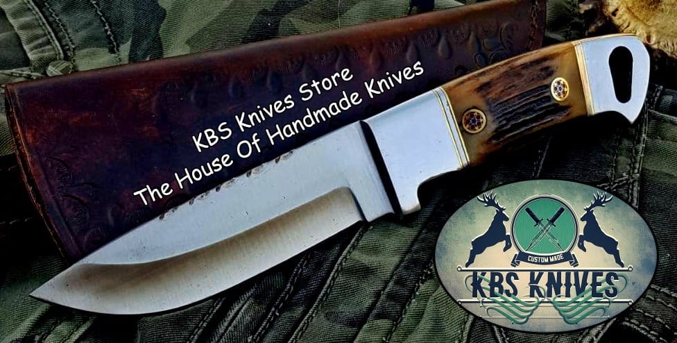 KBS Knives Store Hunting Knife Custom Handmade D2 Tool Steel Hunting Knife